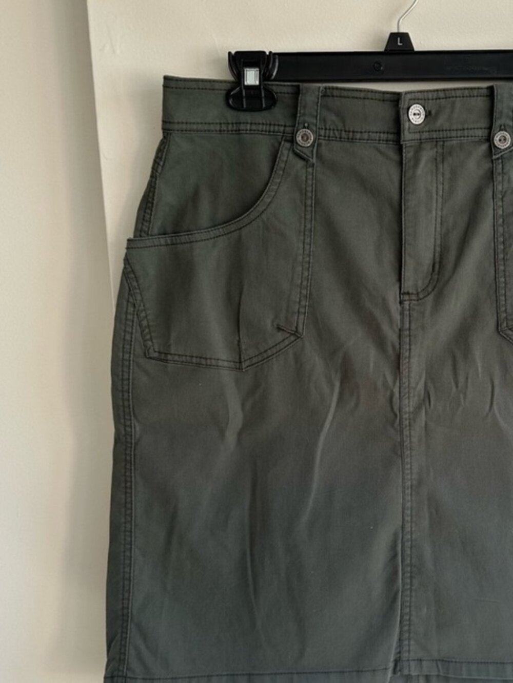 Green Utility Pencil Skirt - Picture 2 of 2